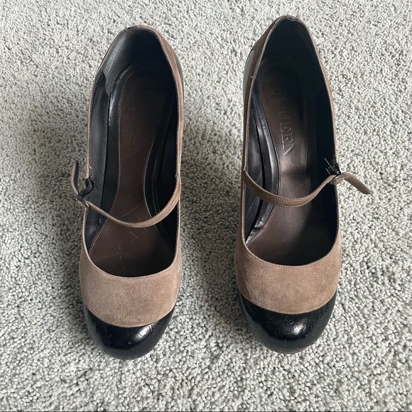 ALEXANDER McQUEEN Suede Mary Jane Low Strap sz40 - Picture 2 of 10